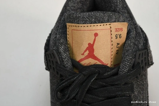 NRG - AO2571-001 AO2571-001 Air Black Levis Retro 4  Levis Denim Jordan 0209